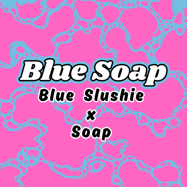 blue soap art